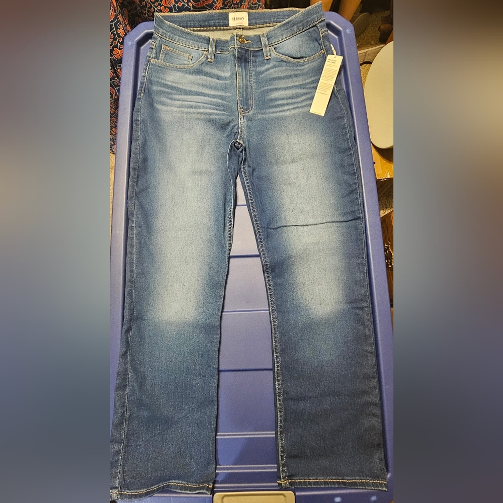 NWT Hudson "Blair High Rise Straight Crop" Jeans